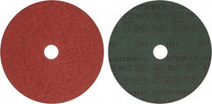 3M - 7" Diam 7/8" Hole 36 Grit Fiber Disc - Very Coarse Grade, Ceramic, 8,600 Max RPM, Series 987C - Exact Tooling