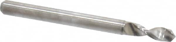 SGS - #32, 130° Drill Point, 1/8" Shank Diam, Regular Spiral Circuit Board Drill Bit - Exact Tooling