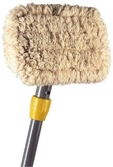 Rubbermaid - Gray Wall Washer Pad with Handle - 7 Inch Long Plastic Head, 60 Inch Long Handle - Exact Tooling