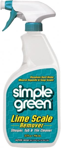 Simple Green - 32 oz Spray Bottle Liquid Bathroom Cleaner - Wintergreen Scent, Lime Scale Remover - Exact Tooling