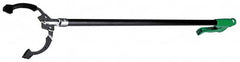Unger - 36" Long Trash Pick Up Tool - Aluminum, Use for Bottles, Debris - Exact Tooling