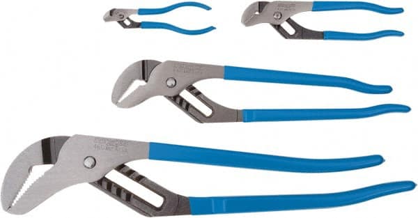 Channellock - 4 Piece Tongue & Groove Plier Set - Comes in Drawer Insert - Exact Tooling