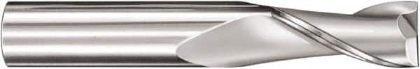 SGS - 4.5mm, 16mm LOC, 6mm Shank Diam, 50mm OAL, 2 Flute, Solid Carbide Square End Mill - Single End, AlTiN Finish, Spiral Flute, 30° Helix, Centercutting, Right Hand Cut, Right Hand Flute, Series 3M - Exact Tooling