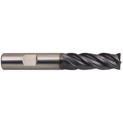 Guhring - 3/8" Diam, 1" Length of Cut, 3/8" Shank Diam, 2-1/2" OAL, 4 Flute Solid Carbide Square End Mill - Exact Tooling