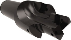 Allied Machine and Engineering - ISO 11926-1, MS 16142, SAE J1926-1 Standard, 7/8-14" Thread, 10 Tube Dash Number, 15° Porting Angle, 0.807" Pilot Diam, 1" Shank Diam, Indexable Spade Blade Insert Porting Tool - 2 Porting Inserts, 4.671" Overall Length - Exact Tooling