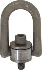 American Drill Bushing - 4,200 kgs. Load Capacity, 129-1/2 mm Wide x 187.2 mm High x 85.7 mm Opening, Extra Duty Center Pull Hoist Ring - Exact Tooling