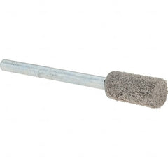 Rex Cut Product - 1/2" Head Diam x 1/2" Thickness, W163, Cylinder End, Aluminum Oxide Mounted Point - White, Medium Grade, 59,990 RPM - Exact Tooling