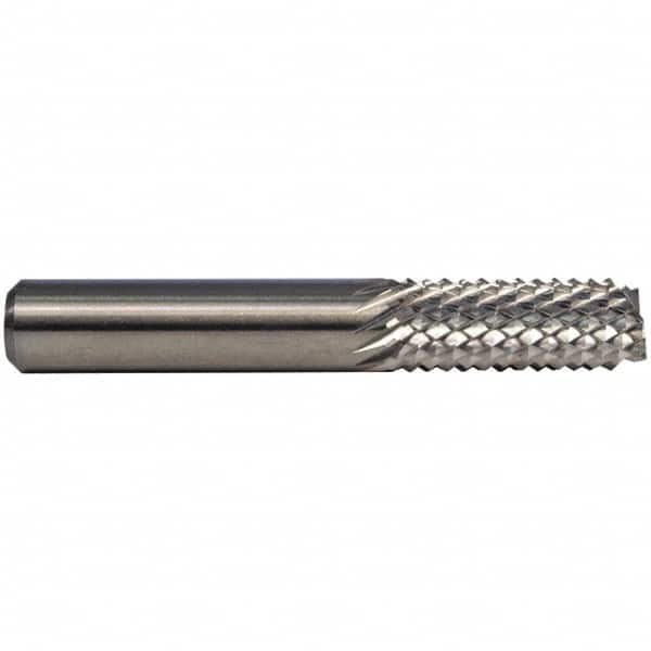 M.A. Ford - 3/64" Diam, 5/32" LOC, End Mill End, Solid Carbide Diamond Pattern Router Bit - 1-1/2" OAL, 1/8" Shank Diam - Exact Tooling