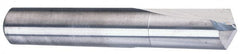 SGS - #2, 0.221", 140° Point, Solid Carbide Straight Flute Drill Bit - Exact Tooling