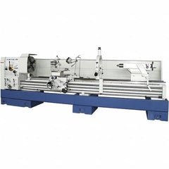 Summit - 26" Swing, 160" Between Centers, 120 Volt, Triple Phase Toolroom Lathe - 5MT Taper, 15 hp, 13 to 800 RPM, 6-1/8" Bore Diam, 54" Deep x 64" High x 244" Long - Exact Tooling
