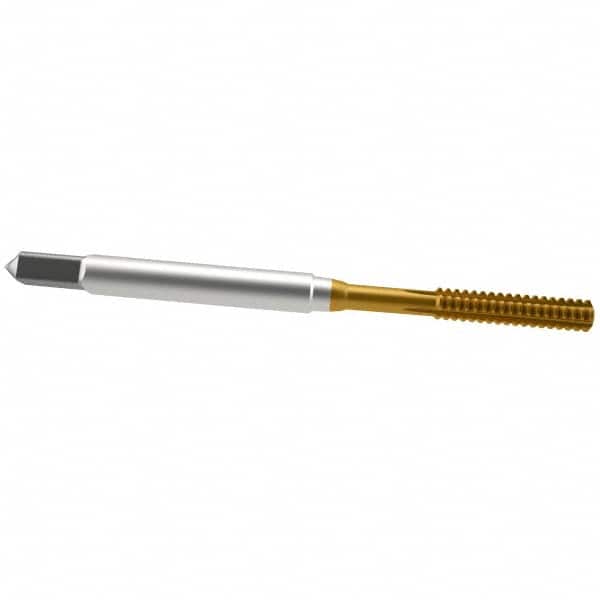 Guhring - #5-40 UNC 2BX Modified Bottoming Thread Forming Tap - Cobalt, TiN Finish, 1-15/16" OAL, Right Hand Thread, Series 3940 - Exact Tooling