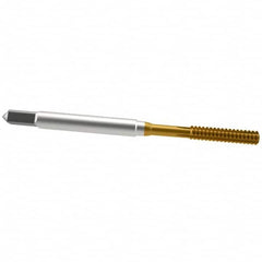 Guhring - #5-40 UNC 2BX Modified Bottoming Thread Forming Tap - Cobalt, TiN Finish, 1-15/16" OAL, Right Hand Thread, Series 3940 - Exact Tooling