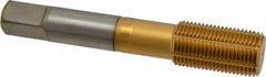 Guhring - 3/4-16 UNF 2BX H10/H11 Thread Limit Modified Bottoming Thread Forming Tap - Cobalt, TiN Finish, 4-1/4" OAL, Right Hand Thread, Series 3941 - Exact Tooling