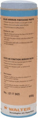 WALTER Surface Technologies - 5 oz Metal Polishing Compound - Compound Grade Ultra Fine, 2,000 Grit, Blue, For Mirror Finishing, Use on Metal - Exact Tooling