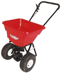 Made in USA - 80 Lb Polyethylene Walk Behind Broadcast Landscape Spreader - 10" Pneumatic Wheels - Exact Tooling