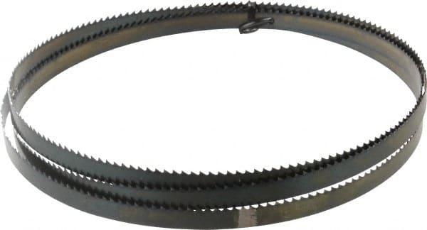 M.K. MORSE - 6 TPI, 6' 8" Long x 1/2" Wide x 0.025" Thick, Welded Band Saw Blade - High Carbon Steel, Toothed Edge, Raker Tooth Set, Flexible Back, Contour Cutting - Exact Tooling