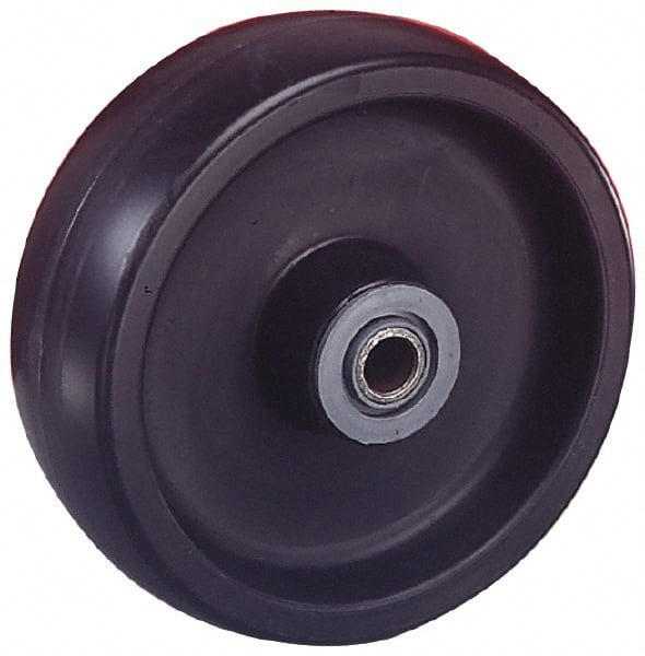 Albion - 6 Inch Diameter x 1-1/2 Inch Wide, Polyolefin Caster Wheel - 550 Lb. Capacity, 1-5/8 Inch Hub Length, 1/2 Inch Axle Diameter, Roller Bearing - Exact Tooling