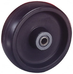Albion - 6 Inch Diameter x 1-1/2 Inch Wide, Polyolefin Caster Wheel - 550 Lb. Capacity, 1-5/8 Inch Hub Length, 1/2 Inch Axle Diameter, Roller Bearing - Exact Tooling