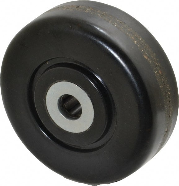 Albion - 3-1/2 Inch Diameter x 1-1/4 Inch Wide, Phenolic Caster Wheel - 400 Lb. Capacity, 1-3/8 Inch Hub Length, 1/2 Inch Axle Diameter, Roller Bearing - Exact Tooling