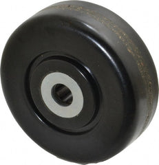 Albion - 3-1/2 Inch Diameter x 1-1/4 Inch Wide, Phenolic Caster Wheel - 400 Lb. Capacity, 1-3/8 Inch Hub Length, 1/2 Inch Axle Diameter, Roller Bearing - Exact Tooling