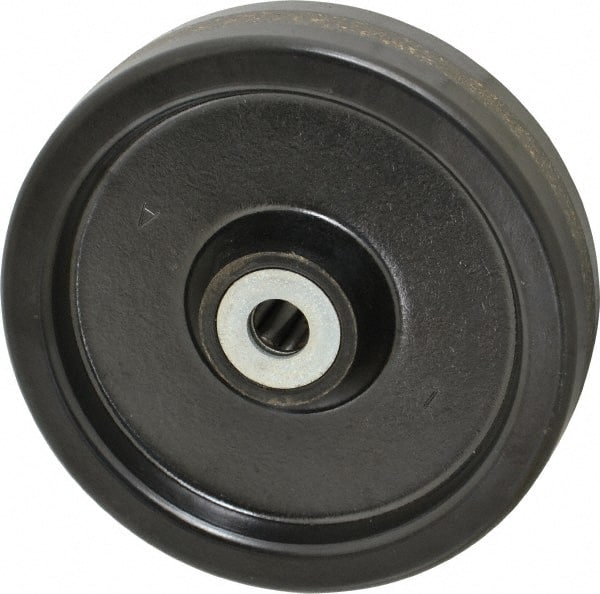 Albion - 5 Inch Diameter x 1-1/4 Inch Wide, Phenolic Caster Wheel - 400 Lb. Capacity, 1-3/8 Inch Hub Length, 1/2 Inch Axle Diameter, Roller Bearing - Exact Tooling