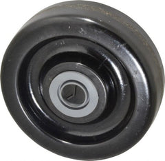 Albion - 5 Inch Diameter x 1-1/2 Inch Wide, Phenolic Caster Wheel - 600 Lb. Capacity, 1-5/8 Inch Hub Length, 1/2 Inch Axle Diameter, Roller Bearing - Exact Tooling
