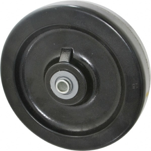 Albion - 8 Inch Diameter x 2 Inch Wide, Phenolic Caster Wheel - 1,400 Lb. Capacity, 2-3/16 Inch Hub Length, 1/2 Inch Axle Diameter, Roller Bearing - Exact Tooling