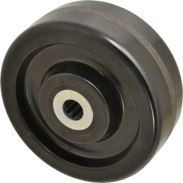 Albion - 8 Inch Diameter x 3 Inch Wide, Phenolic Caster Wheel - 2,500 Lb. Capacity, 3-1/4 Inch Hub Length, 1 Inch Axle Diameter, Roller Bearing - Exact Tooling