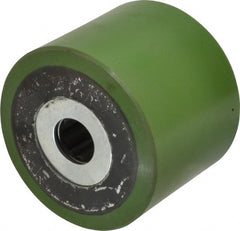 Albion - 4 Inch Diameter x 3-1/4 Inch Wide, Polyurethane Caster Wheel - 1,200 Lb. Capacity, 3-1/4 Inch Hub Length, 1 Inch Axle Diameter, Roller Bearing - Exact Tooling