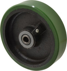 Albion - 6 Inch Diameter x 1-1/2 Inch Wide, Polyurethane Caster Wheel - 840 Lb. Capacity, 2-7/16 Inch Hub Length, 1/2 Inch Axle Diameter, Roller Bearing - Exact Tooling