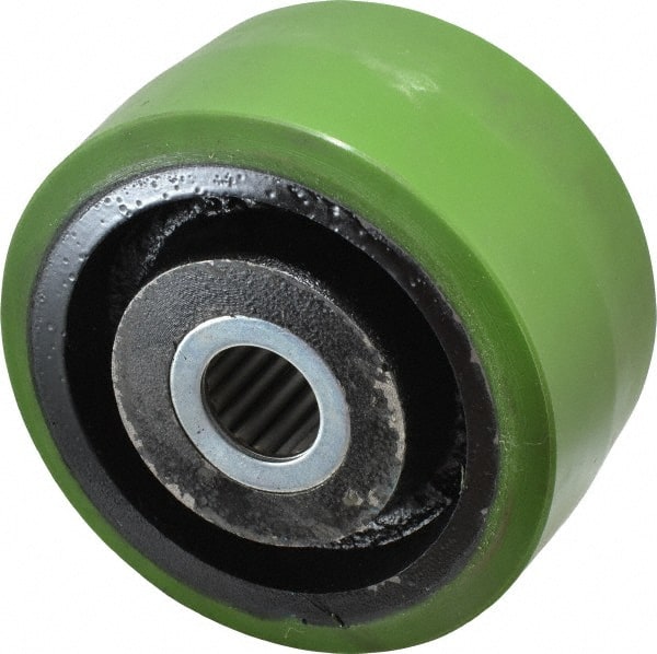 Albion - 6 Inch Diameter x 3 Inch Wide, Polyurethane Caster Wheel - 2,040 Lb. Capacity, 3-1/4 Inch Hub Length, 1-1/4 Inch Axle Diameter, Roller Bearing - Exact Tooling