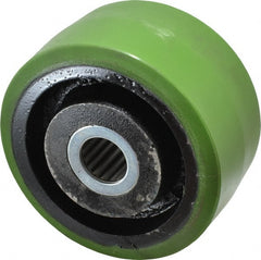 Albion - 6 Inch Diameter x 3 Inch Wide, Polyurethane Caster Wheel - 2,040 Lb. Capacity, 3-1/4 Inch Hub Length, 1-1/4 Inch Axle Diameter, Roller Bearing - Exact Tooling