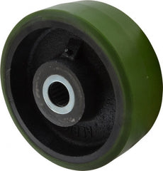 Albion - 8 Inch Diameter x 3 Inch Wide, Polyurethane Caster Wheel - 2,520 Lb. Capacity, 3-1/4 Inch Hub Length, 1-1/4 Inch Axle Diameter, Roller Bearing - Exact Tooling