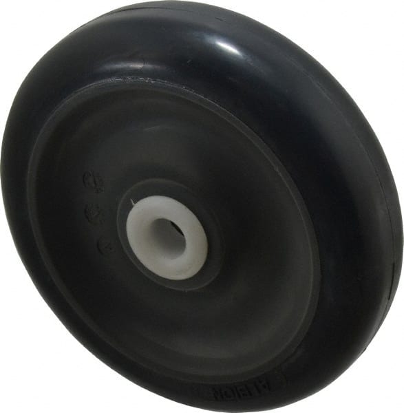Albion - 5 Inch Diameter x 1-1/4 Inch Wide, Polyurethane Caster Wheel - 440 Lb. Capacity, 1-1/4 Inch Hub Length, 1/2 Inch Axle Diameter, Delrin Bearing - Exact Tooling