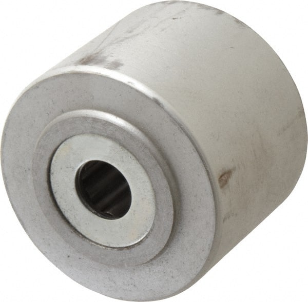 Albion - 4 Inch Diameter x 3 Inch Wide, Cast Iron Caster Wheel - 2,000 Lb. Capacity, 3-1/4 Inch Hub Length, 1 Inch Axle Diameter, Roller Bearing - Exact Tooling