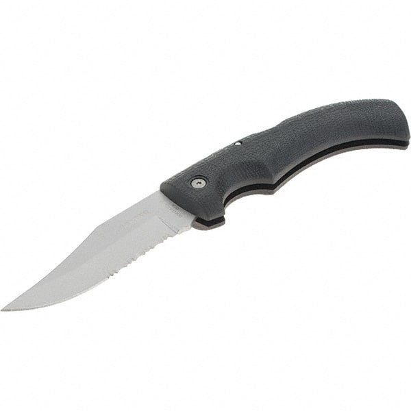 Gerber - 3-3/4" Blade, 8-3/4" OAL, Partially Serrated Clip Point Folding Knife - 4-7/8" Closed Length - Exact Tooling