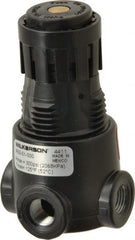 Wilkerson - 1/8 NPT Port, 13 CFM, Zinc Miniature Regulator - 2 to 125 psi Range, 300 Max psi Supply Pressure, 1/8" Gauge Port Thread, 1.65" Wide x 2.88" High - Exact Tooling