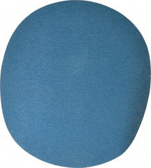 Superior Abrasives - 14" Diam, 50 Grit Zirconia Alumina Adhesive PSA Disc - Coarse Grade, Blue, Cloth Backing, Flexible - Exact Tooling
