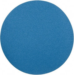 Superior Abrasives - 24" Diam, 40 Grit Zirconia Alumina Adhesive PSA Disc - Coarse Grade, Blue, X Weighted Backing, Flexible - Exact Tooling