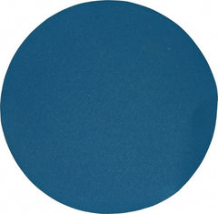 Superior Abrasives - 24" Diam, 80 Grit Zirconia Alumina Adhesive PSA Disc - Medium Grade, Blue, X Weighted Backing, Flexible - Exact Tooling