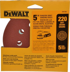DeWALT - 220 Grit, Hook & Loop Disc - Very Fine, Coated - Exact Tooling