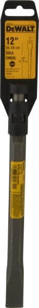 DeWALT - 1" Head Width, 12" OAL, 1-1/4" Shank Diam, Cold Chisel - Spline Drive, Spline Shank, Steel - Exact Tooling