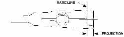 Collis Tool - MT1 Outside Morse Taper, Center Drill Driver - 3 and 13 Inch Center Drill, 1/4 Inch Center Drill Body Diameter, 3/16 Inch Projection - Exact Tooling