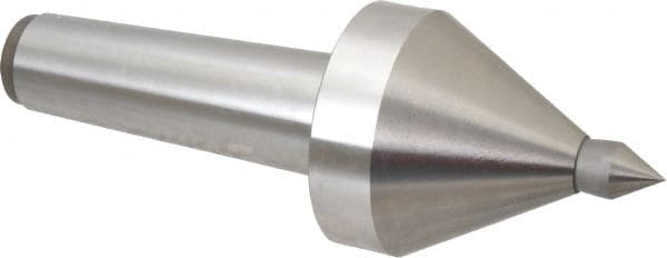Royal Products - MT5 Taper Shank, 3-3/8" Head Diam 5,700 & 6,865 Lb Capacity Live Center - 3,500 Max RPM, 3.15" Head Length, 3/4" Point Diam, 1-1/8" Point Len, 1,165 Lb Max Workpc, 9-13/16" OAL, 3/4" Tip Diam, Long Point - Exact Tooling