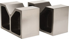 Value Collection - 5-1/8" Max Capacity, 90° Angle, Cast Iron V-Block - 12" Long x 6" Wide x 8" High, Sold as Matched Pair - Exact Tooling