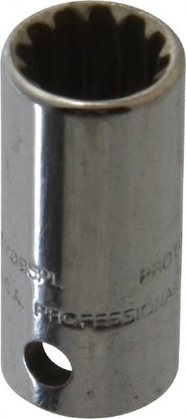 Proto - 1/4" Drive, 9/32" Socket, Spline Socket - 12 Points, 59/64" OAL - Exact Tooling