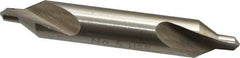 Interstate - #5 Plain Cut 60° Incl Angle High Speed Steel Combo Drill & Countersink - Exact Tooling