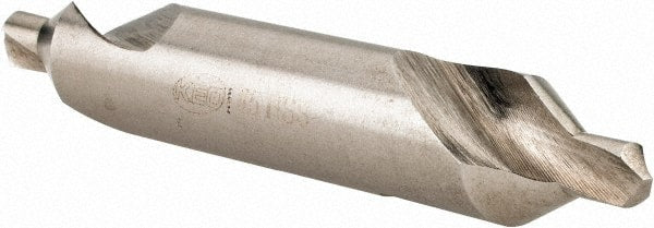 Keo - #5 Plain Cut 60° Incl Angle High Speed Steel Combo Drill & Countersink - Exact Tooling