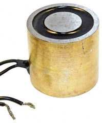 Mag-Mate - 3" Diam, 29 Watts, 370 Lb Max Magnetic Pull Electromagnet - 5/16-18 Thread, 24 DC Output Voltage - Exact Tooling