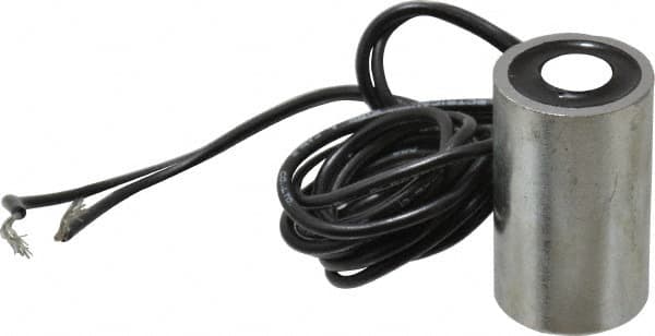 Mag-Mate - 3/4" Diam, 1.5 Watts, 12 Lb Max Magnetic Pull Electromagnet - 10-32 Thread, 24 DC Output Voltage - Exact Tooling
